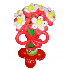 Букет із кульок Червоно Білий